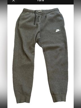 Nike Men's Sportswear Club Fleece Joggers Charcoal Grey Size Medium